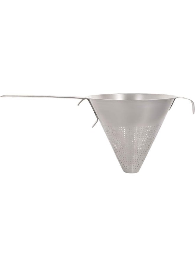 Raj Stainless Steel Conical Strainer, Silver, 17 cm Silver 17cm - Image 1