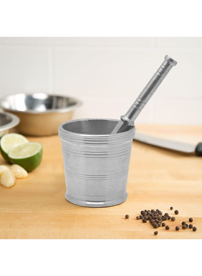 راج مدق طعام فضي 9x9سم - Image 4