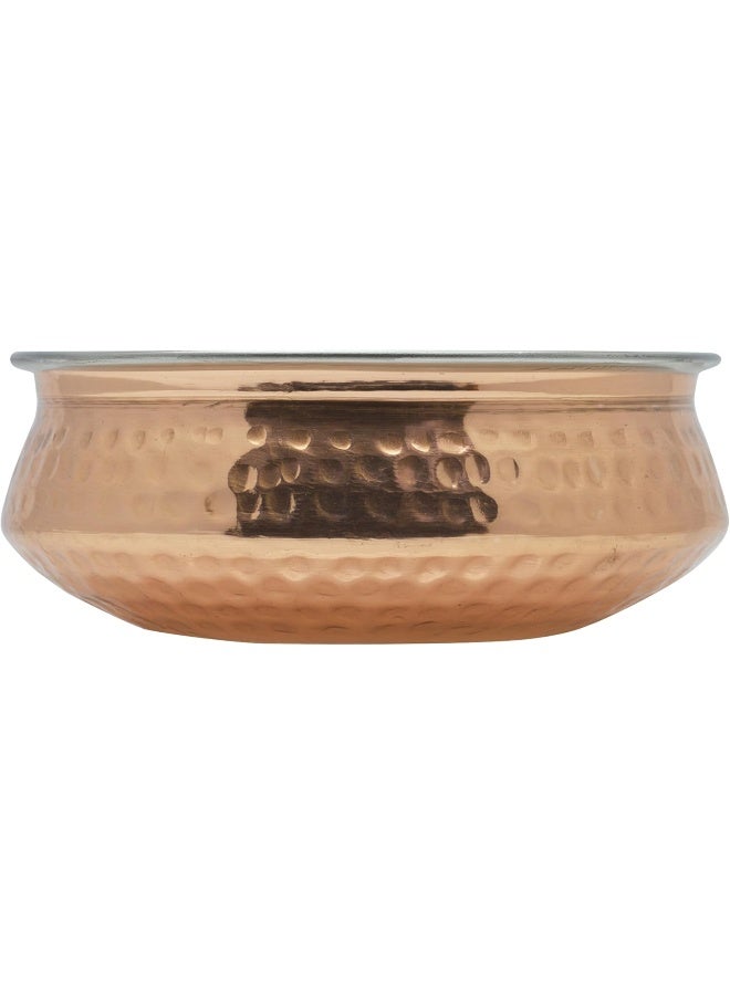 RAJ COPPER HANDI SERVING BOWL WITHOUT LID, 20 CM, COPPER, TCH004, CURRY BOWL, SERVING BOWL, BIRYANI BOWL Copper 20cm - Image 2