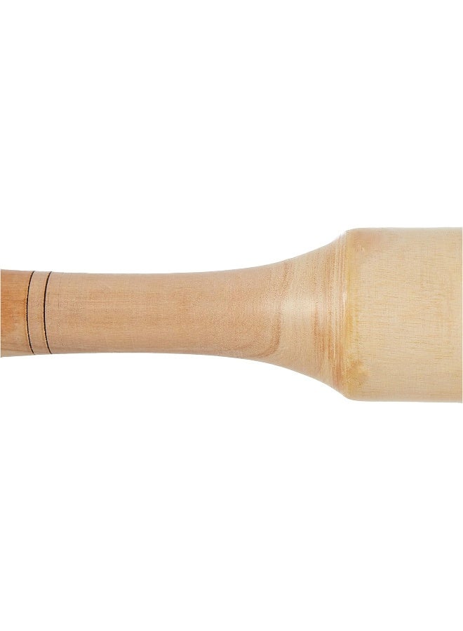 RAJ WOODEN ROLLING PIN, WOODEN, 35 CM, WPB00L, Chakla Belan, Roti Roller, Chapati Maker, Roti Maker, Tortilla Roller Beige 35cm - Image 3