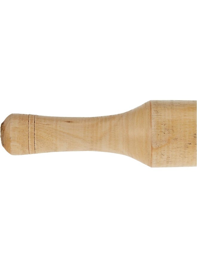 RAJ WOODEN ROLLING PIN, WOODEN, 35.5 CM, Chakla Belan, Roti Roller, Chapati Maker, Roti Maker, Tortilla Roller Beige 35.5cm - Image 3