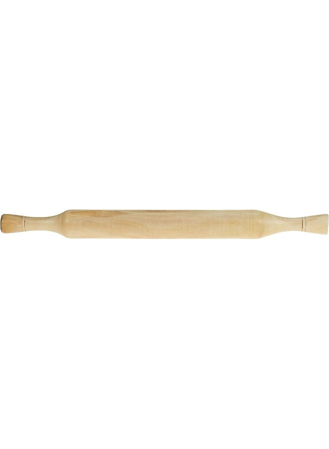 RAJ Wooden Rolling Pin, WPB0XL, Chakla Belan, Roti Roller, Chapati Maker, Roti Maker, Tortilla Roller Brown 49.5cm - Image 2