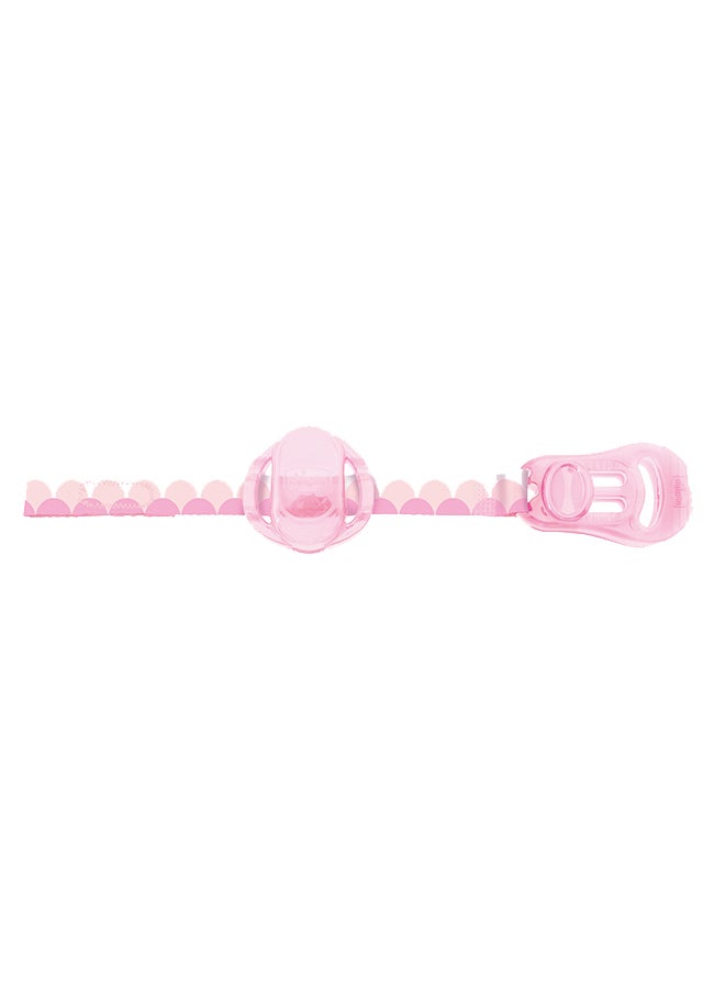 Chicco Pacifier Clip, Pink  - Image 1