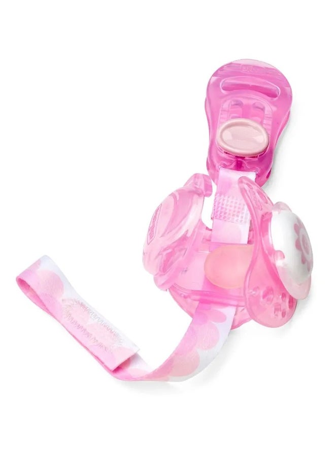 Chicco Pacifier Clip, Pink  - Image 2