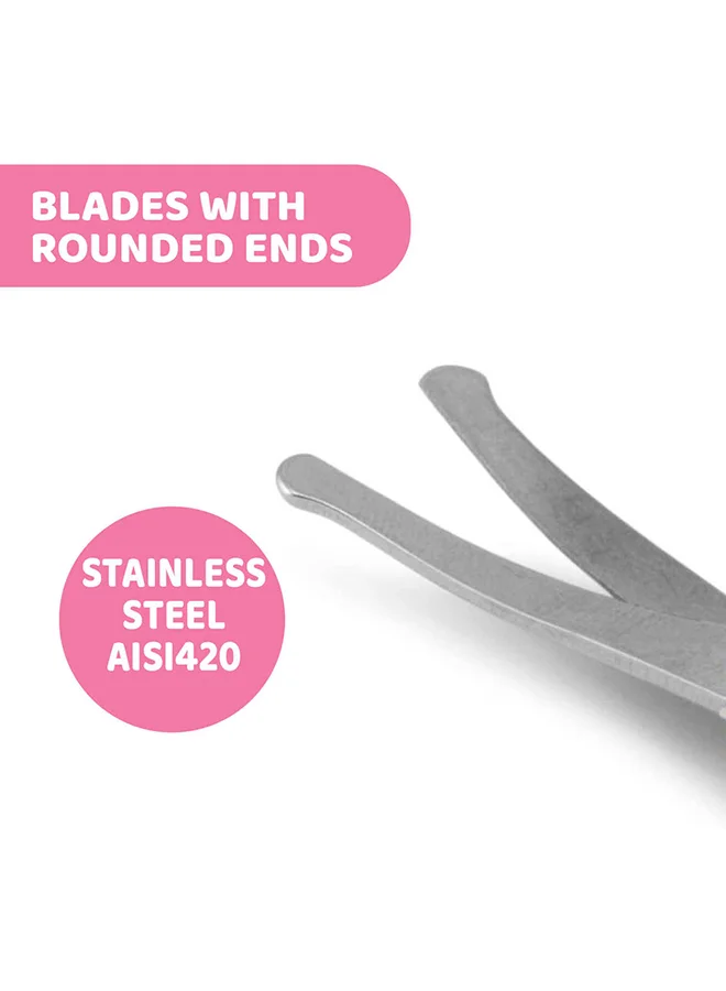Chicco Baby Nail Scissors 0M+, Pink