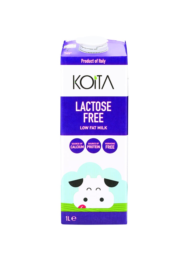 كويتا حليب قليل الدسم خالٍ من اللاكتوز سادة 1لترات عبوة من 12 قطعة - Image 2