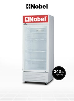 Nobel Upright Chiller - Single Door Light Box Lock And Key 245 L NSF-245 White  - Image 1