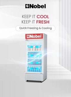 Nobel Upright Chiller - Single Door Light Box Lock And Key 245 L NSF-245 White  - Image 2