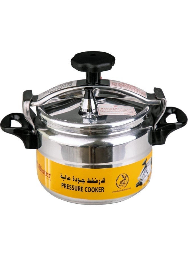 Bister Prestige Pressure Cooker 3L Silver Stainless Steel Fast Cooking Pot for Arabic Cuisine Silver/Black 4.0Liters - Image 1