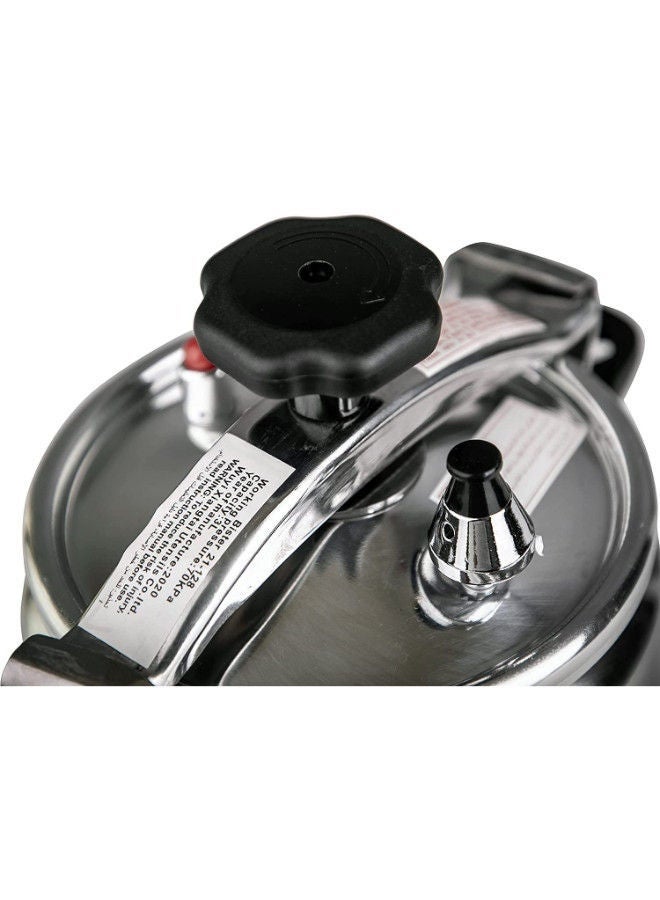 Bister Prestige Pressure Cooker 3L Silver Stainless Steel Fast Cooking Pot for Arabic Cuisine Silver/Black 4.0Liters - Image 3