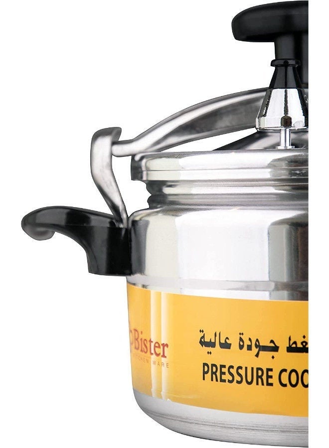 Bister Prestige Pressure Cooker 3L Silver Stainless Steel Fast Cooking Pot for Arabic Cuisine Silver/Black 4.0Liters - Image 5