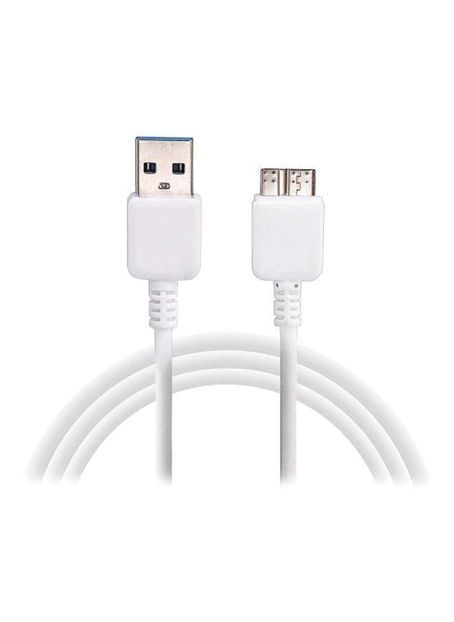 Samsung Data And Charging Cable For Samsung Galaxy Note3 White - Image 1