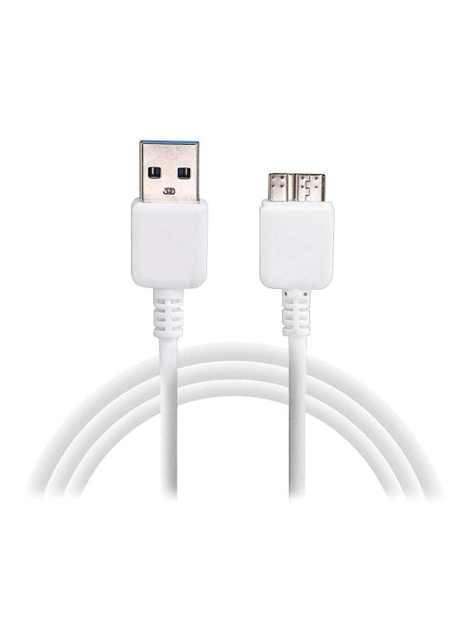Samsung Data And Charging Cable For Samsung Galaxy Note3 White - Image 1