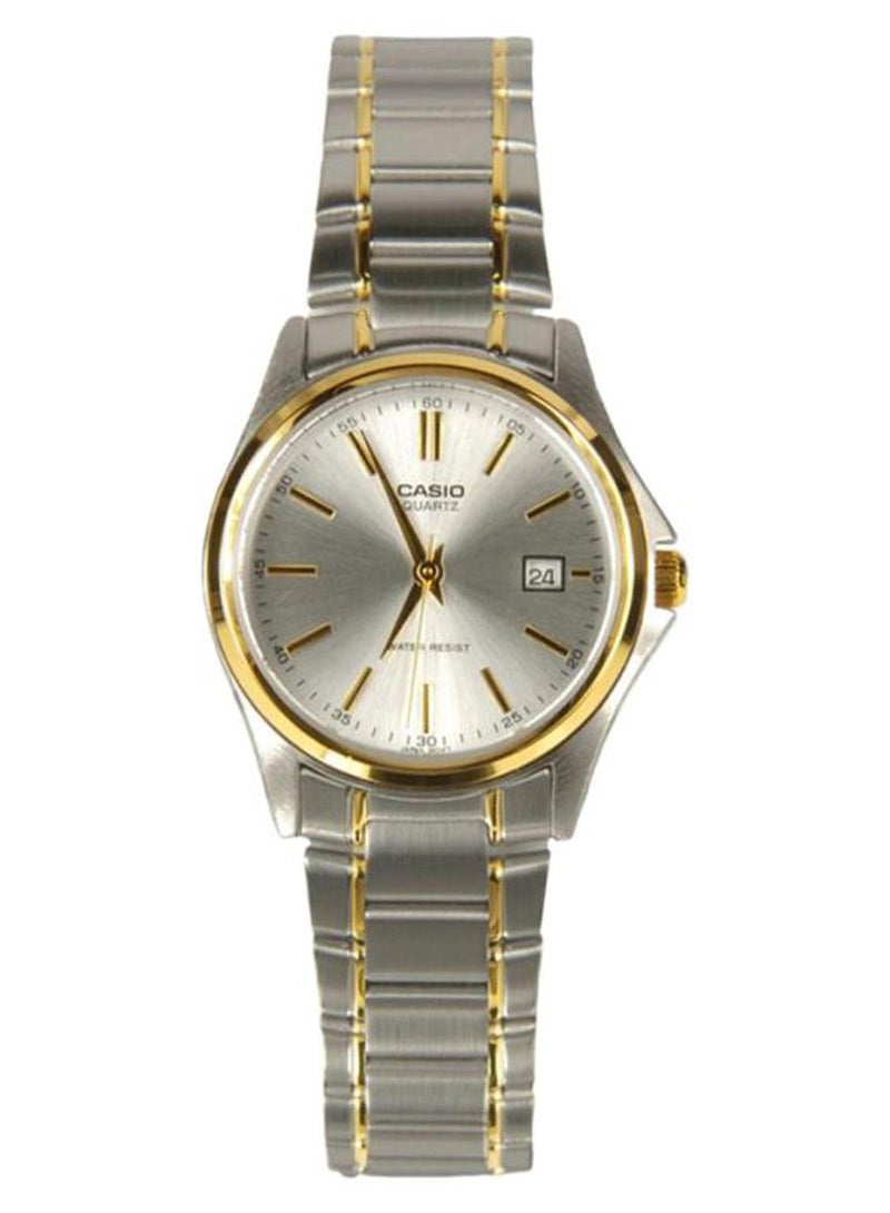CASIO Women's Enticer Analog Watch LTP 1183 G - 7A - 29 mm - Silver/Gold - Image 1