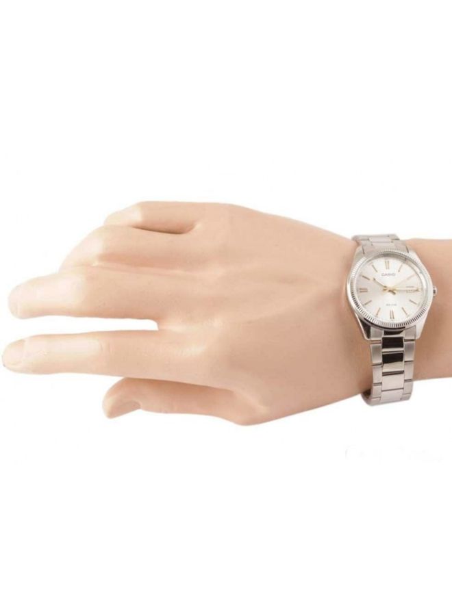 كاسيو ساعة انتيسر للرجال مقاومة للماء، انالوج MTP-1302D-7A2VDF - 44 ملم - فضي للرجال - Image 5