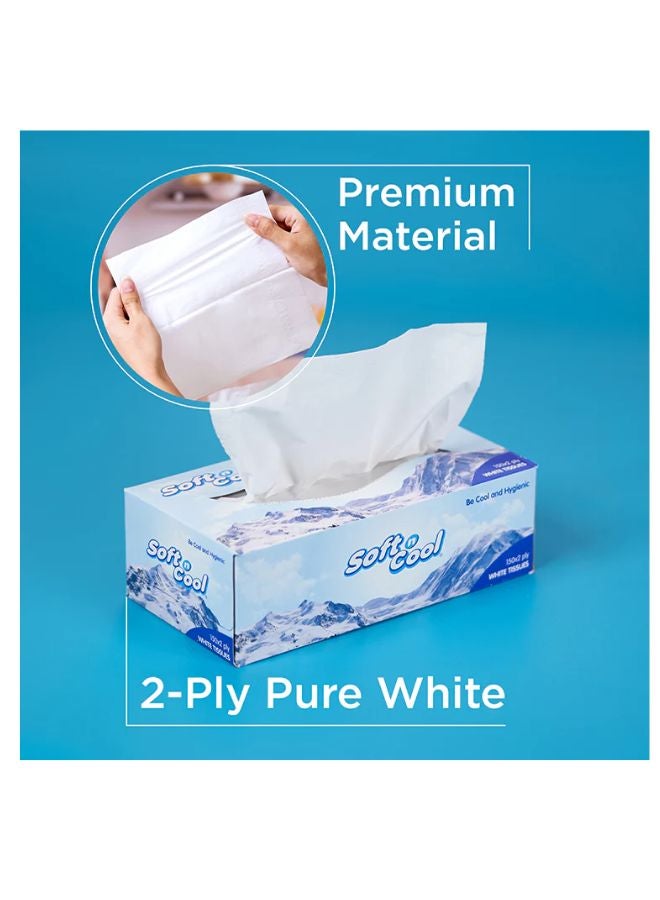 Soft n Cool 2 Ply Facial Tissue 150 Pulls 5 Box  - Image 3