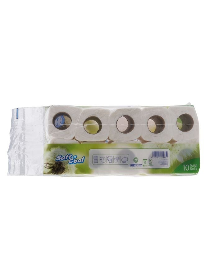 Soft n Cool Toilet Roll Tissue 100 Sheets 10 Roll - Image 4