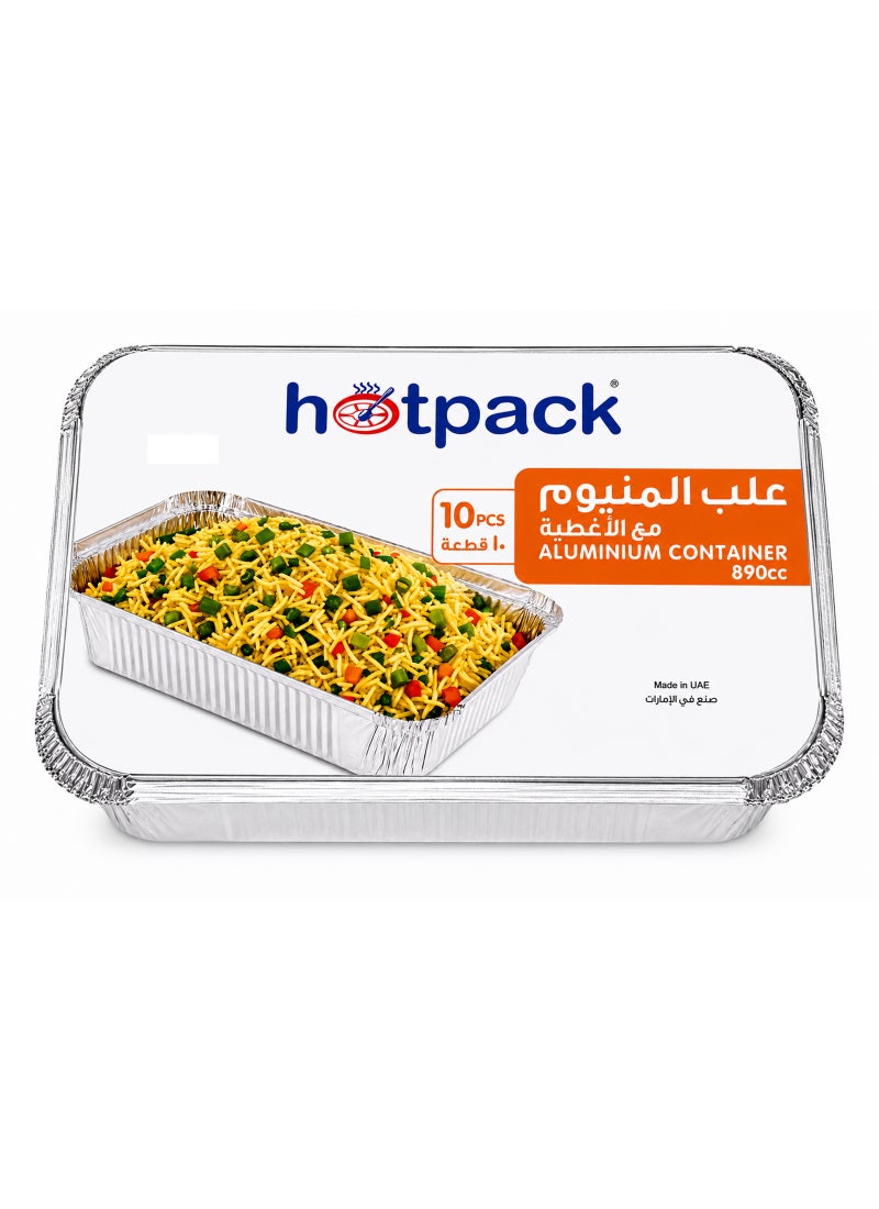 هوت باك 10 علب من الألومنيوم طراز 8389 فضي 10x890ملليلتر - Image 1