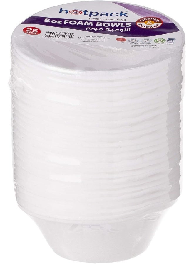 Hotpack 25-Piece Disposable Bowls White - Image 3