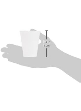 Hotpack Disposable Plastic Cup, 6 oz, 50 Pieces White - view 5