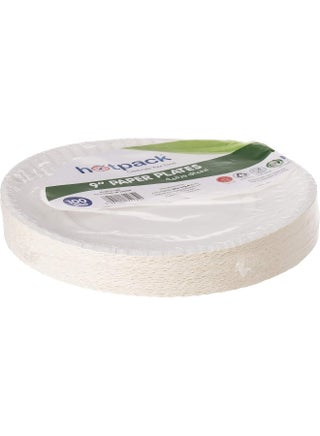 Hotpack This Product Contains The Following Features: Brand: Hotpack Color: White Type: Disposable Plates Number Of Pieces: 100 Pieces White 9inch - view 4