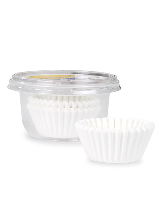 Hotpack 100-Piece Paper Cupcake/Baking Cups White 9.5cm - Image 1
