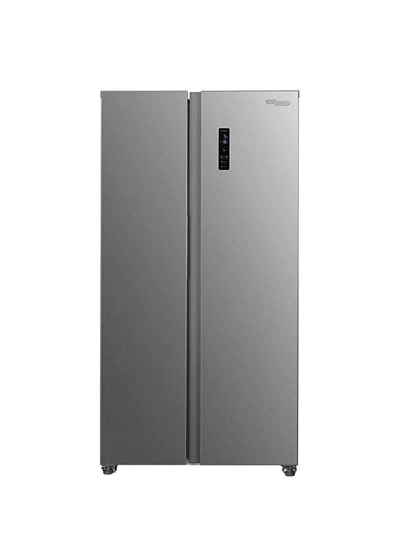 SUPER GENERAL 600L Gross/ 442L Net Capacity Side By Side Refrigerator-Freezer ‎With Digital Control And Temperature Display, No-Frost, LED-light SRG710SBSSSE Inox - Image 1