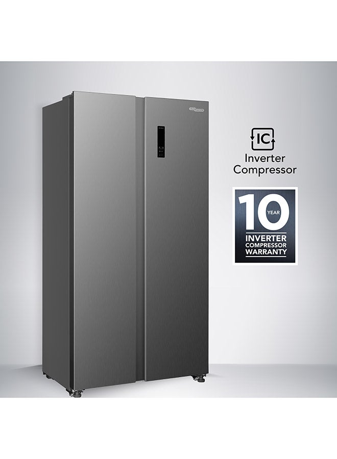 سوبر جنرال ثلاجة ببابين جنباً إلى جنب SGR710SBSSSE فضي - Image 4