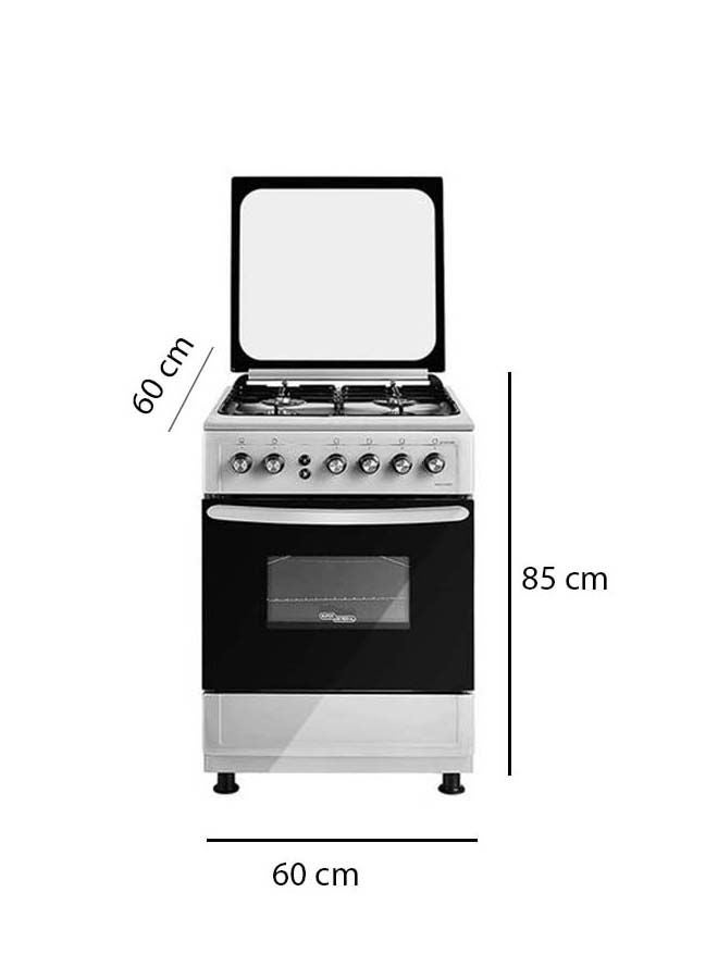 SUPER GENERAL 4 Burner Gas Grill Oven 60 x 60 cm ,Full-Safety, Stainless-Steel Cooker, Gas Oven With Rotisserie, Automatic Ignition SGC6470MSFS Black/Silver - Image 2