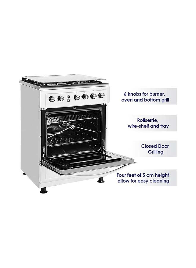 SUPER GENERAL 4 Burner Gas Grill Oven 60 x 60 cm ,Full-Safety, Stainless-Steel Cooker, Gas Oven With Rotisserie, Automatic Ignition SGC6470MSFS Black/Silver - Image 3