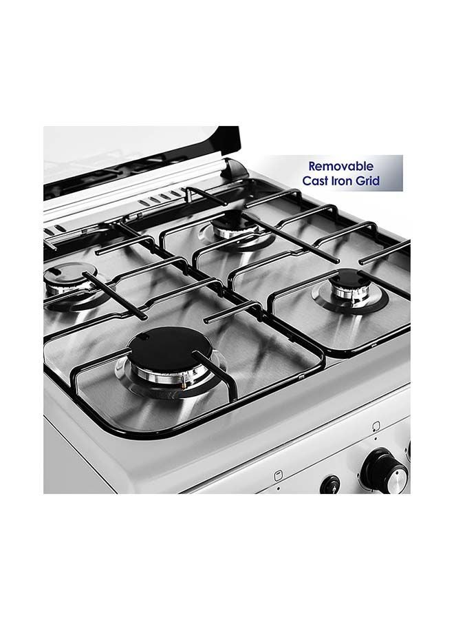 SUPER GENERAL 4 Burner Gas Grill Oven 60 x 60 cm ,Full-Safety, Stainless-Steel Cooker, Gas Oven With Rotisserie, Automatic Ignition SGC6470MSFS Black/Silver - Image 4