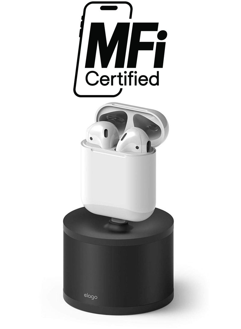 Elago D Stand Charging Station For Apple AirPods/iPhone/Magic Mouse Black - Image 1