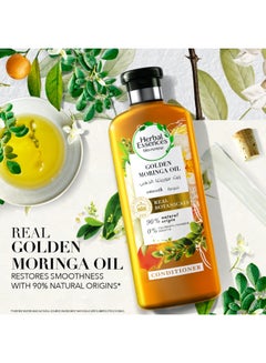 Herbal Essences Gold Moringa Oil Natural Conditioner for Hair Smoothness 400ml  - Image 2