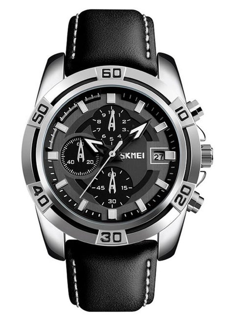 Men's Water Resistant Chronograph Watch 9156h - 47 mm - Black