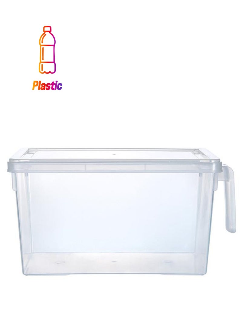 YupFun - Airtight Food Storage Refrigerator Container With Handle Clear 2.5Liters - Image 1