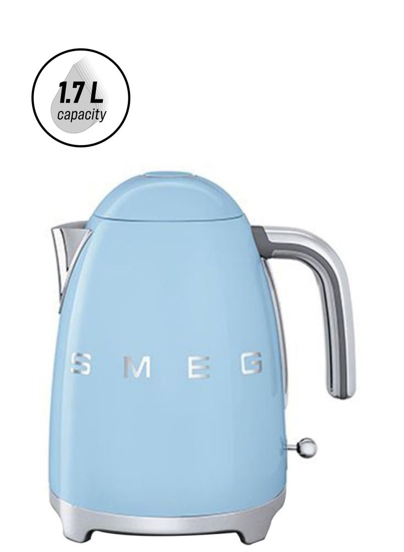 smeg 50'S Retro Style Aesthetic Electric Kettle 1.7 L 2400 W KLF03PBAU / KLF03PBUK Pastel Blue  - Image 1