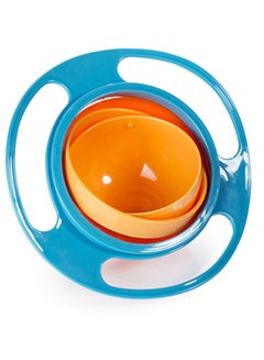 Gyro Bowl Spill Resistant With Lid Blue