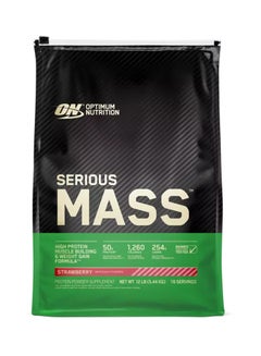 Optimum Nutrition Serious Mass High Protein - Strawberry - 5.44 Kg  - Image 1