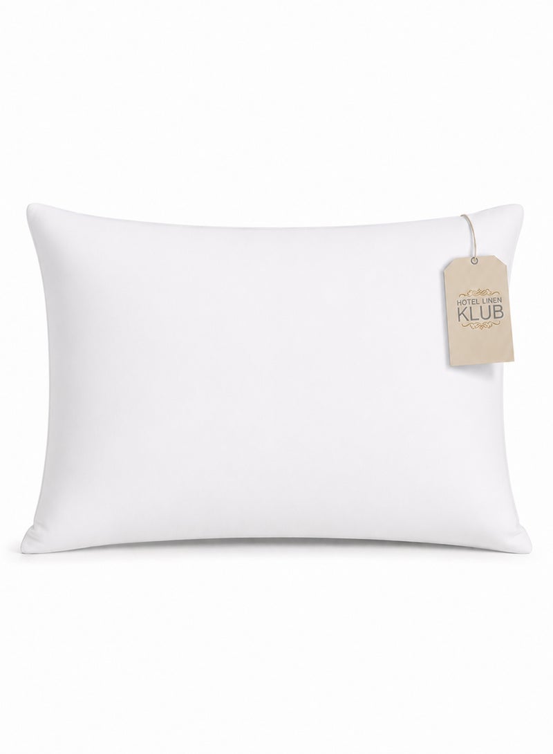 Hotel Linen Klub Deyarco Princess Press Pillow Microfibre Standard Polyester White 48 x 70cm - Image 1