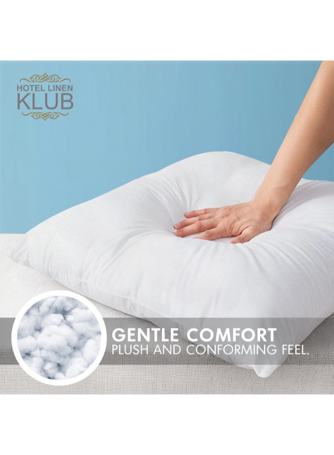 Hotel Linen Klub 1-Piece Cushion Filler 45x45 cm – 350 Grams Filling – Soft & Fluffy Insert with Non-Woven Outer Fabric – Ideal for Sofa, Chair & Decorative Use Microfiber White 45x45cm - Image 2