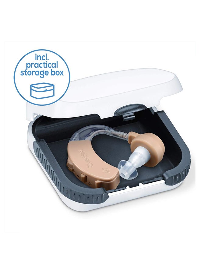 Beurer HA 20 Hearing Noise Amplifier With Ergonomic Fit Behind The Ear, Individual Adjustment To The Ear Canal, Volume Continuously Adjustable - Nude  - Image 5