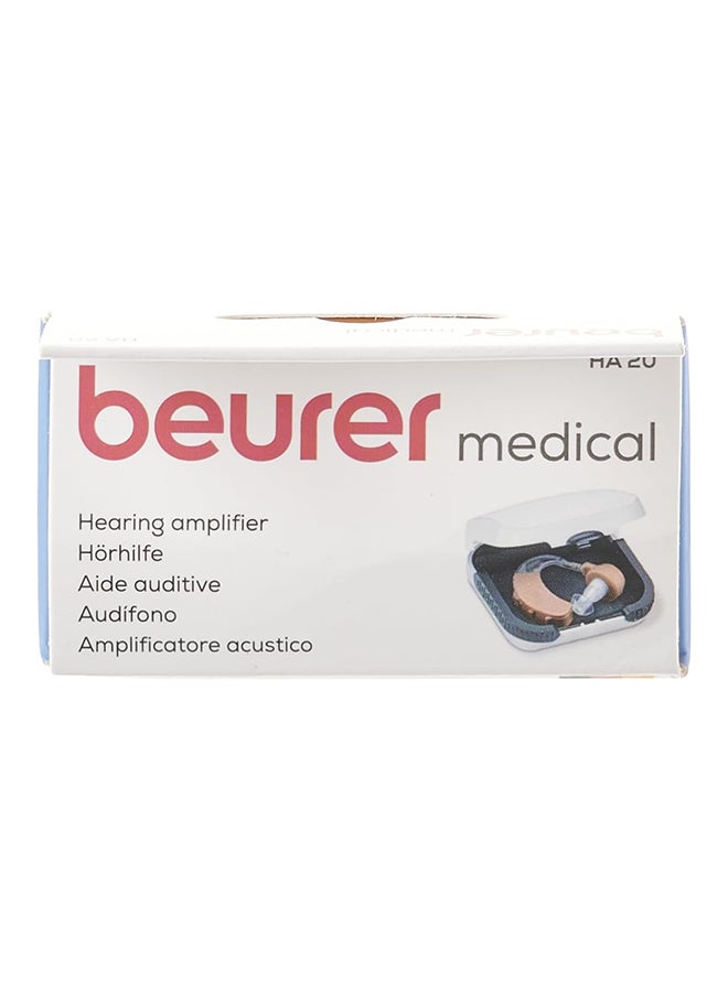 Beurer - HA 20 Hearing Noise Amplifier With Ergonomic Fit Behind The Ear, Individual Adjustment To The Ear Canal, Volume Continuously Adjustable - Nude - Image 1