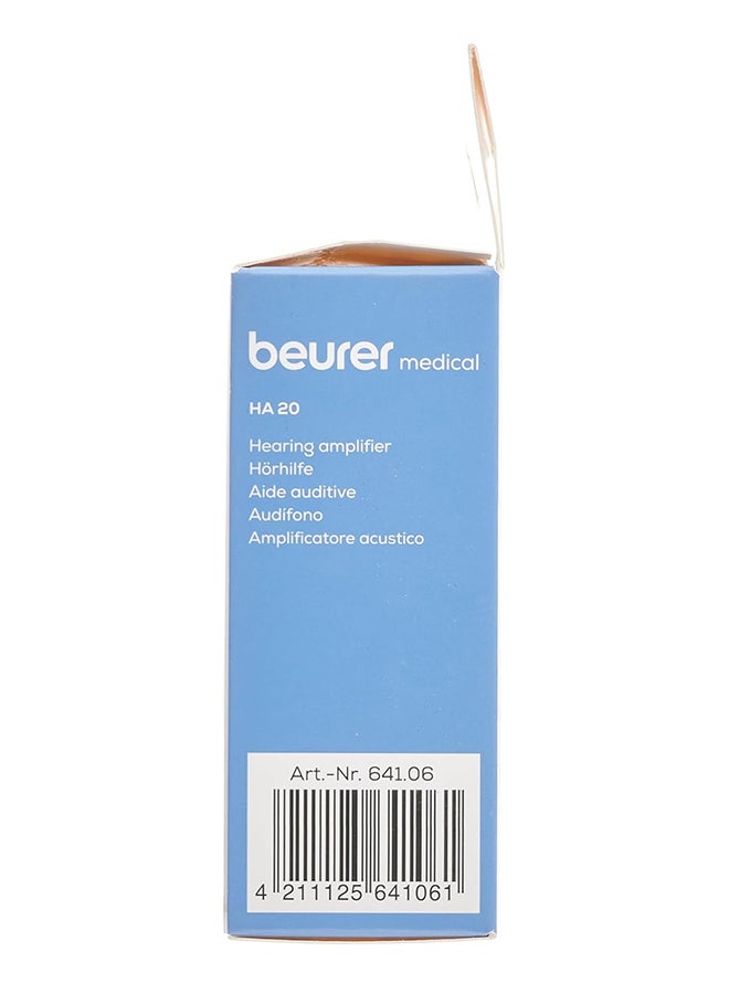 Beurer - HA 20 Hearing Noise Amplifier With Ergonomic Fit Behind The Ear, Individual Adjustment To The Ear Canal, Volume Continuously Adjustable - Nude - Image 1