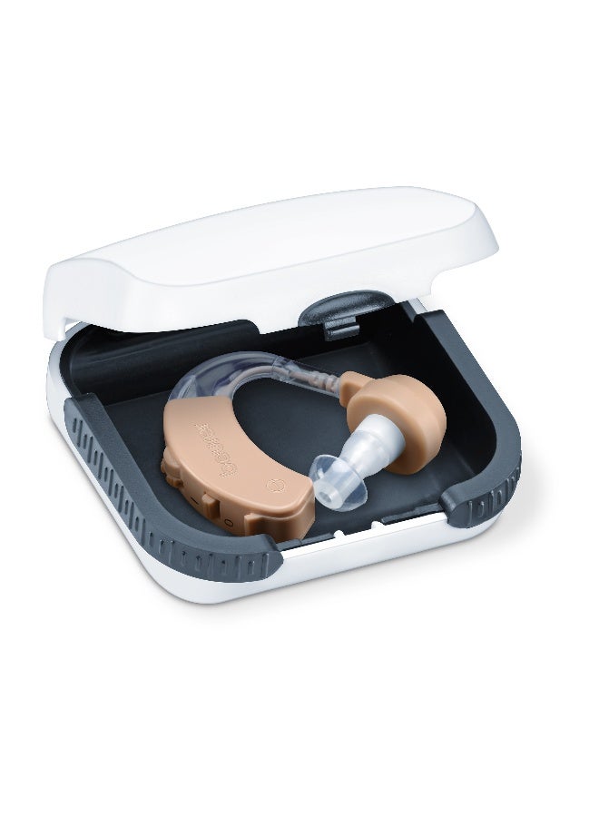 Beurer HA 20 Hearing Noise Amplifier With Ergonomic Fit Behind The Ear, Individual Adjustment To The Ear Canal, Volume Continuously Adjustable - Nude  - Image 2