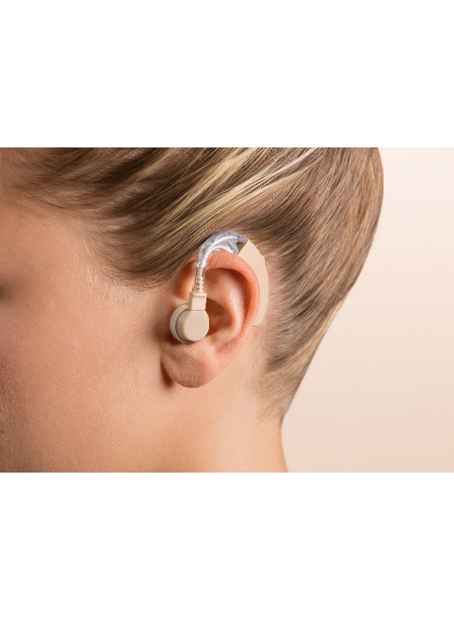 Beurer HA 20 Hearing Noise Amplifier With Ergonomic Fit Behind The Ear, Individual Adjustment To The Ear Canal, Volume Continuously Adjustable - Nude  - Image 3