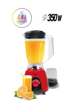 كليكون خلاط كهربائي 2 في 1 1.5 L 350 W CK2152 أحمر/شفاف/أسود  - Image 1