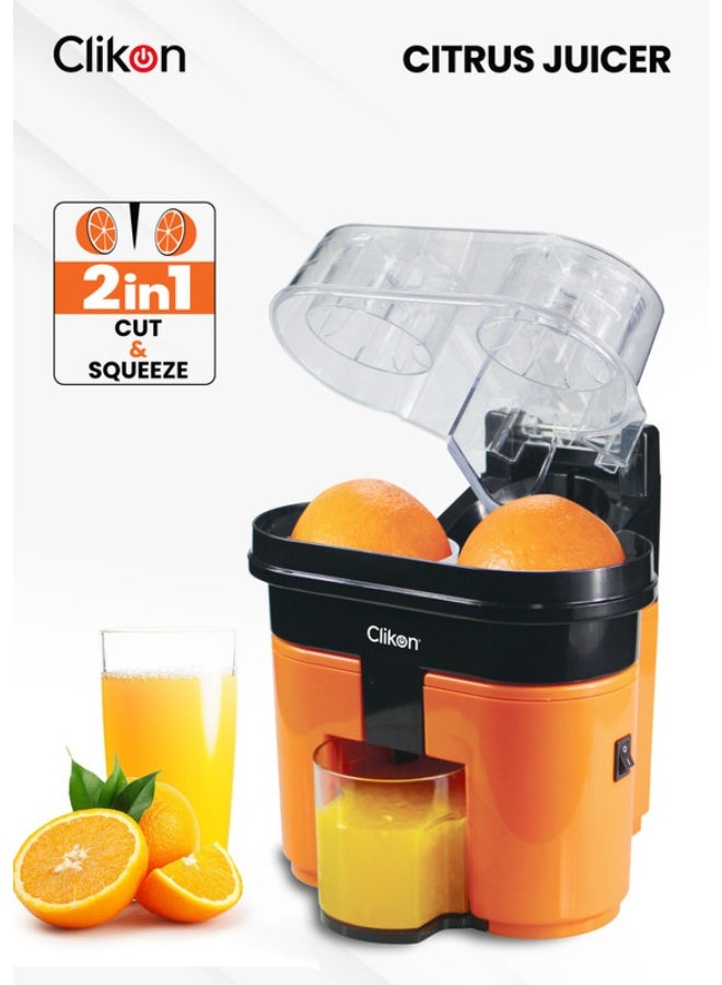 كليكون عصارة حمضيات كهربائية 2 L 90 W CK2258 أسود/برتقالي/شفاف - Image 1