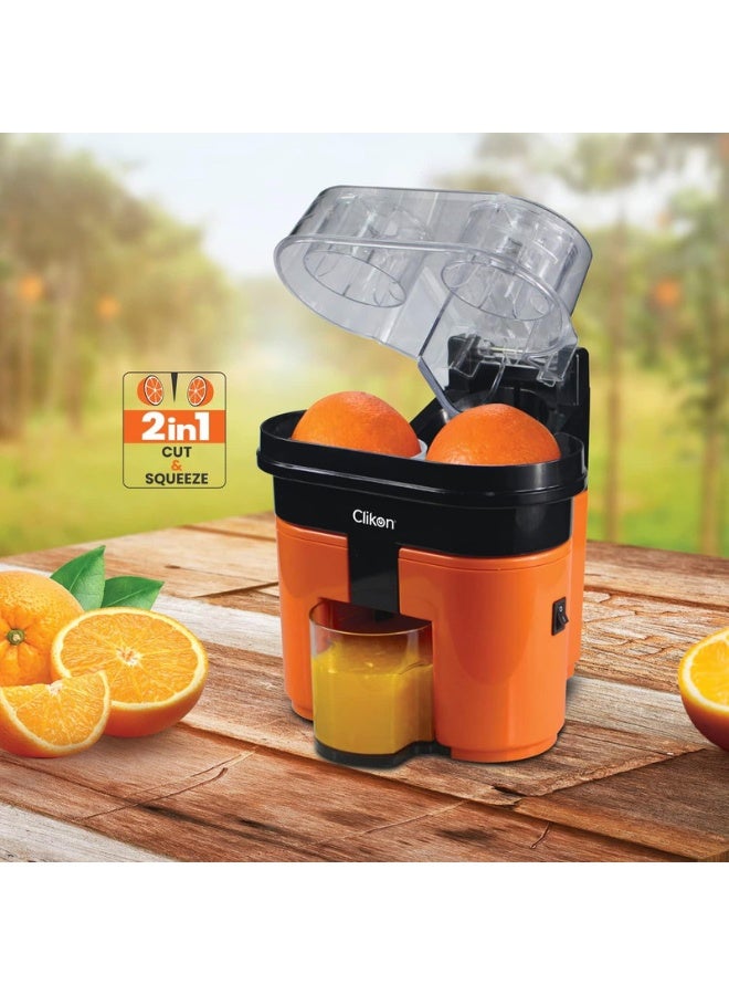 كليكون عصارة حمضيات كهربائية 2 L 90 W CK2258 أسود/برتقالي/شفاف - Image 5