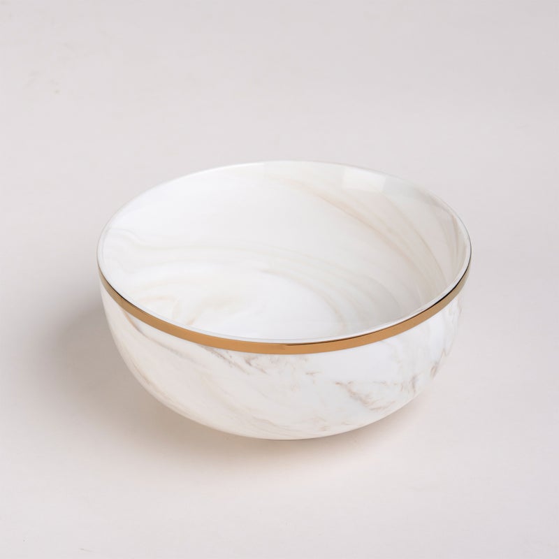 لا ميسا طقم عشاء بورسلان من لا ميسا باللون البني 18 قطعة بني - Image 5