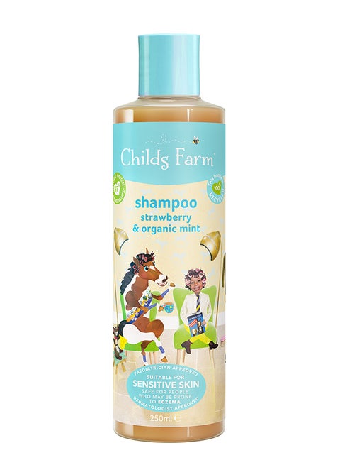 Strawberry And Organic Mint Shampoo For Sensitive Skin - 250 ml